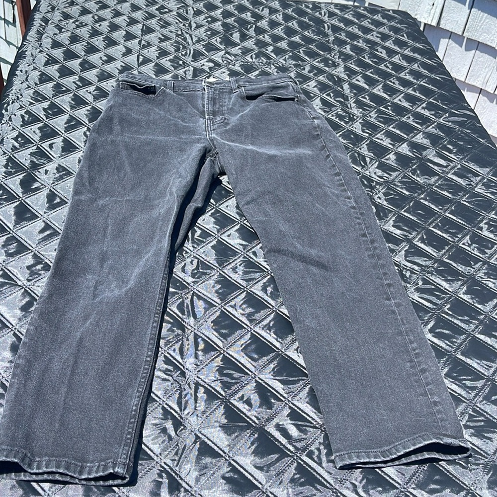 EVERLANE High Waist Straight Jeans - Black - Size 29 Ankle